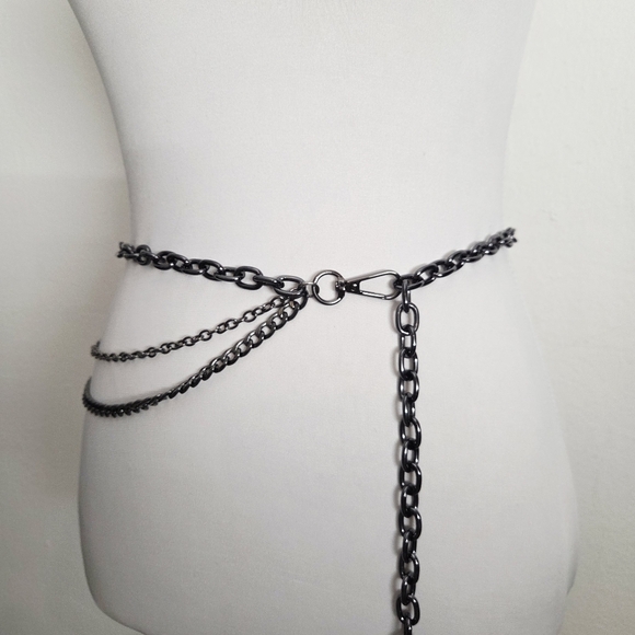 Deep Gray Chain Belt - Picture 5 of 6